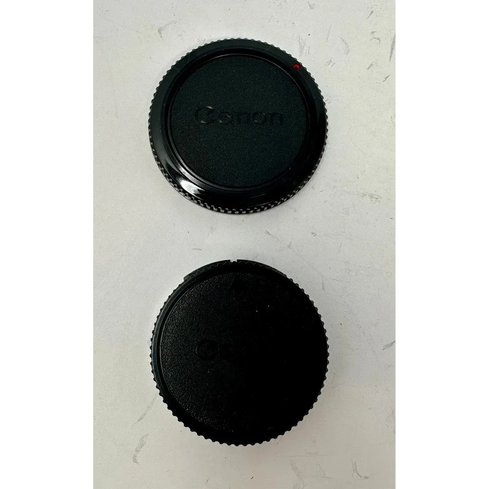 Canon EF EF-S Body Cap and Rear Lens Cap Set Black for EOS DSLR Cameras